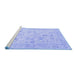 Sideview of Machine Washable Oriental Blue Traditional Rug, wshabs5193blu