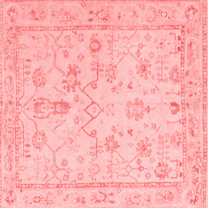 Machine Washable Oriental Red Traditional Rug, wshabs5193red