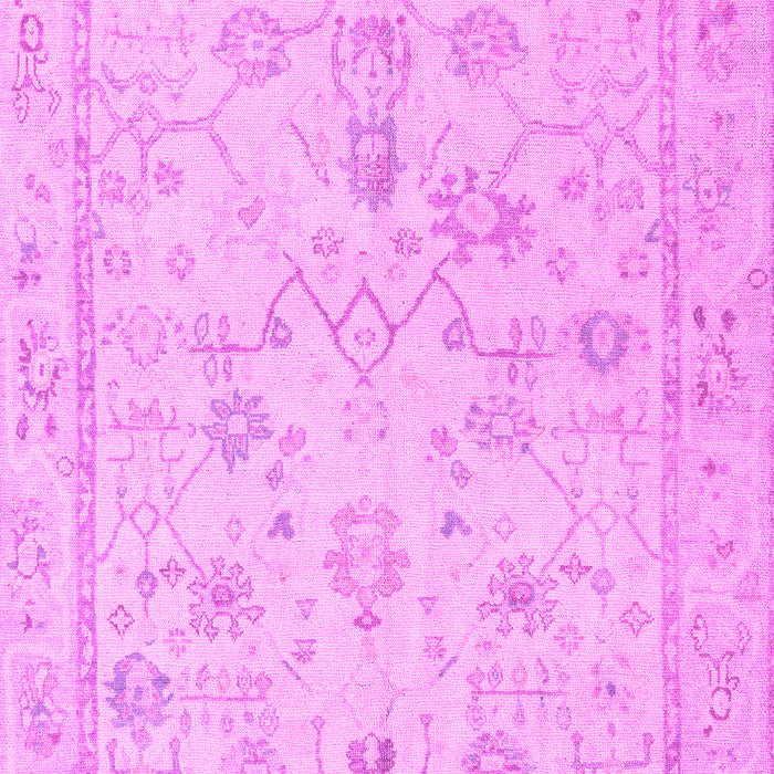 Machine Washable Oriental Pink Traditional Rug, wshabs5193pnk