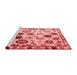 Modern Red Washable Rugs