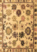 Machine Washable Abstract Brown Modern Rug, wshabs5194brn