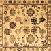 Square Abstract Brown Modern Rug, abs5194brn