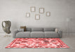 Modern Red Washable Rugs