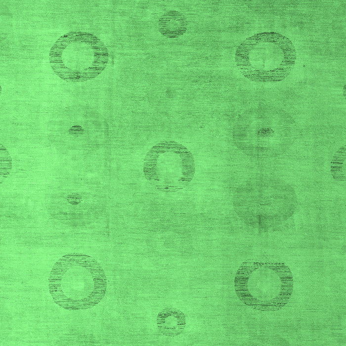 Machine Washable Abstract Emerald Green Modern Area Rugs, wshabs5195emgrn