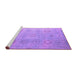 Sideview of Machine Washable Abstract Purple Modern Area Rugs, wshabs5195pur