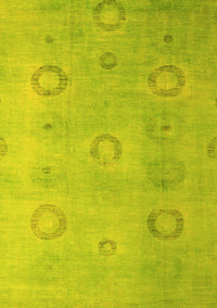 Abstract Yellow Modern Rug, abs5195yw