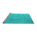 Sideview of Machine Washable Abstract Light Blue Modern Rug, wshabs5195lblu