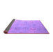 Sideview of Abstract Purple Modern Rug, abs5195pur