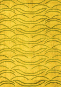 Solid Yellow Modern Rug, abs5196yw