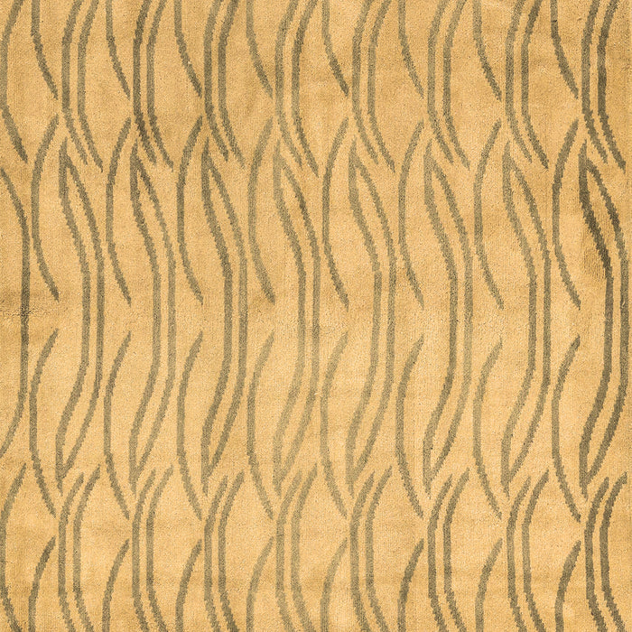 Square Machine Washable Solid Brown Modern Rug, wshabs5196brn
