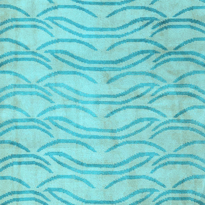 Machine Washable Solid Light Blue Modern Rug, wshabs5196lblu