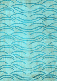 Solid Light Blue Modern Rug, abs5196lblu