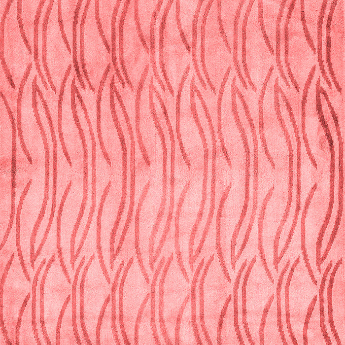 Machine Washable Solid Red Modern Rug, wshabs5196red