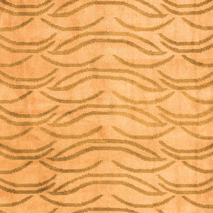 Machine Washable Solid Orange Modern Area Rugs, wshabs5196org