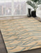 Abstract Brown Solid Rug in Family Room, abs5196