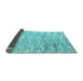 Sideview of Solid Light Blue Modern Rug, abs5196lblu