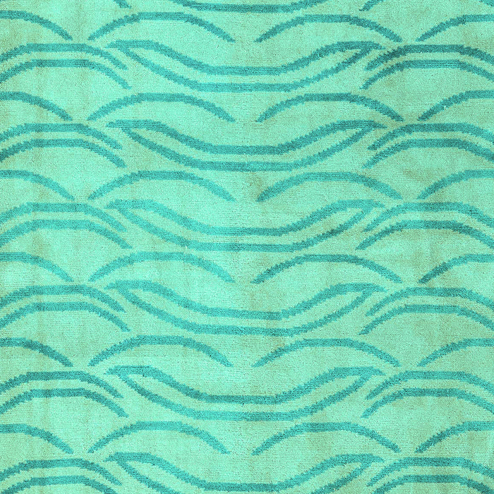 Solid Turquoise Modern Rug, abs5196turq
