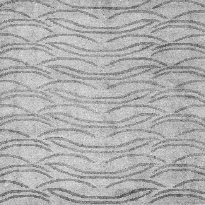 Square Solid Gray Modern Rug, abs5196gry