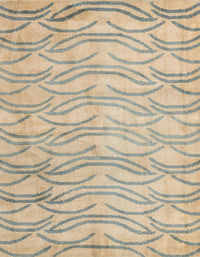 Machine Washable Abstract Brown Rug, wshabs5196