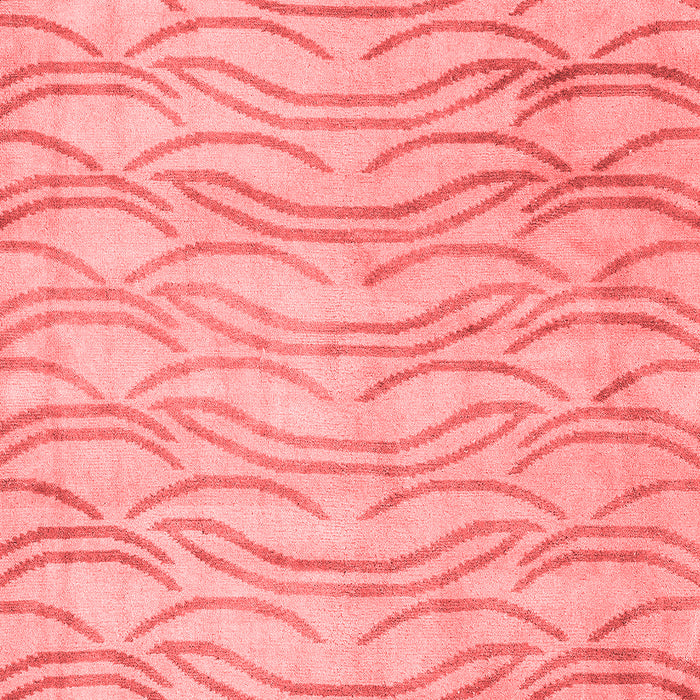 Machine Washable Solid Red Modern Rug, wshabs5196red