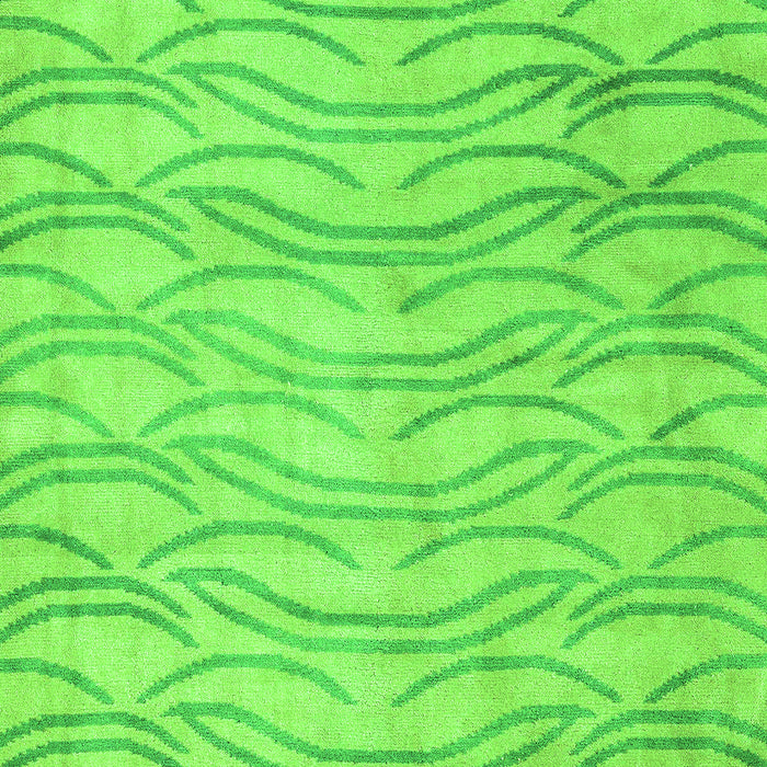 Machine Washable Solid Green Modern Area Rugs, wshabs5196grn