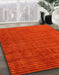 Machine Washable Abstract Red Rug in a Family Room, wshabs5197