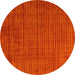 Round Oriental Yellow Modern Rug, abs5197yw