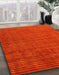 Abstract Red Oriental Rug in Family Room, abs5197