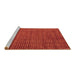 Sideview of Machine Washable Oriental Brown Modern Rug, wshabs5197brn