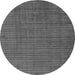 Round Oriental Gray Modern Rug, abs5197gry