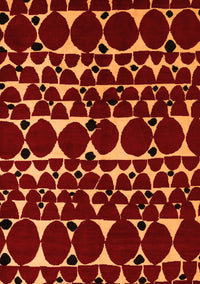 Abstract Orange Modern Rug, abs5198org