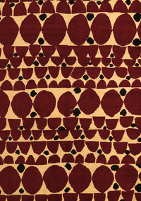 Abstract Brown Modern Rug, abs5198brn