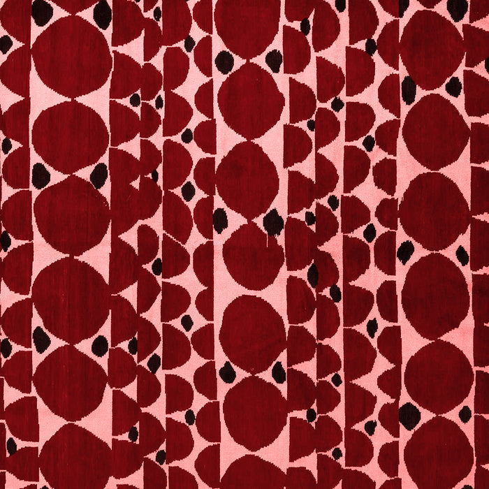 Machine Washable Abstract Red Modern Rug, wshabs5198red