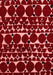 Abstract Red Modern Area Rugs