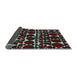 Sideview of Abstract Light Blue Modern Rug, abs5198lblu