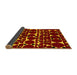 Sideview of Abstract Yellow Modern Rug, abs5198yw