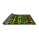 Sideview of Abstract Green Modern Rug, abs5198grn