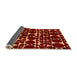 Sideview of Abstract Orange Modern Rug, abs5198org