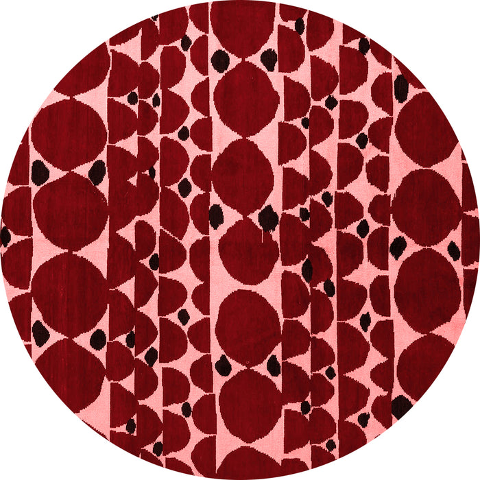 Machine Washable Abstract Red Modern Rug, wshabs5198red