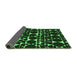 Sideview of Abstract Emerald Green Modern Rug, abs5198emgrn