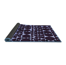 Sideview of Abstract Blue Modern Rug, abs5198blu