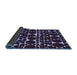 Sideview of Abstract Blue Modern Rug, abs5198blu