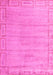 Machine Washable Abstract Pink Modern Rug, wshabs5199pnk