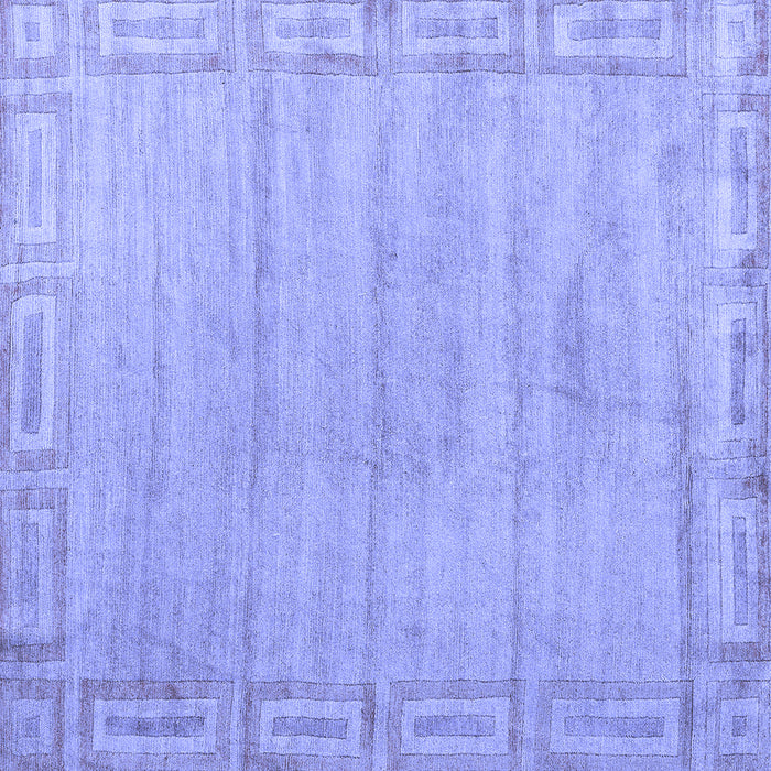 Square Machine Washable Abstract Blue Modern Rug, wshabs5199blu
