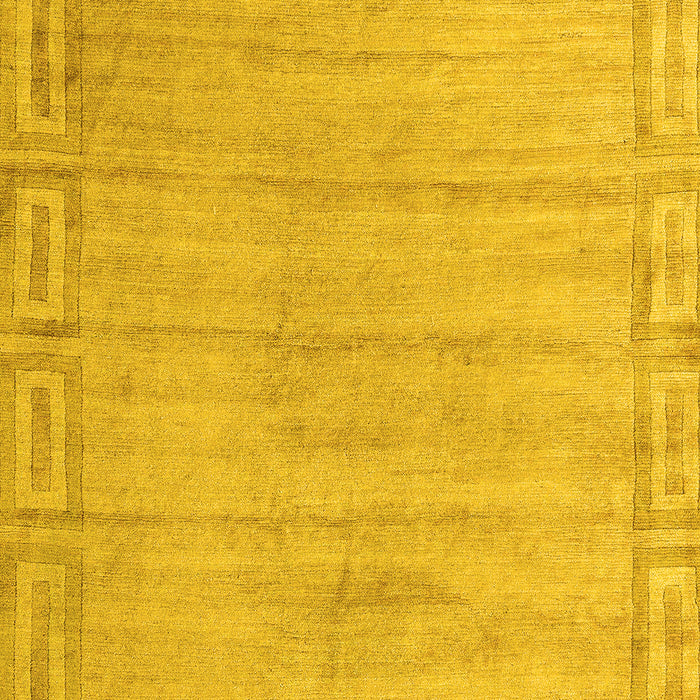 Abstract Yellow Modern Rug, abs5199yw