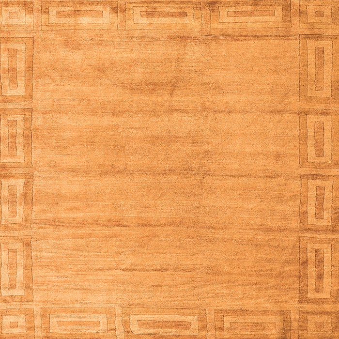Square Abstract Orange Modern Rug, abs5199org