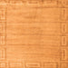 Square Abstract Orange Modern Rug, abs5199org