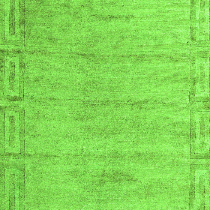 Machine Washable Abstract Green Modern Area Rugs, wshabs5199grn