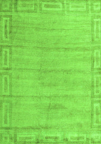 Abstract Green Modern Rug, abs5199grn