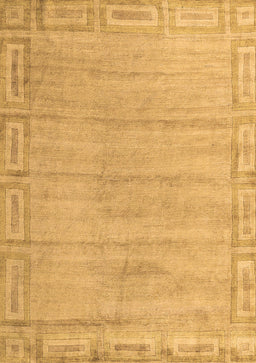Abstract Brown Modern Rug, abs5199brn